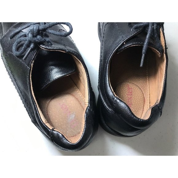 Dexter Black Leather Lace Up Men’s Dress Shoes Size 9 with Square Toe - Picture 4 of 12